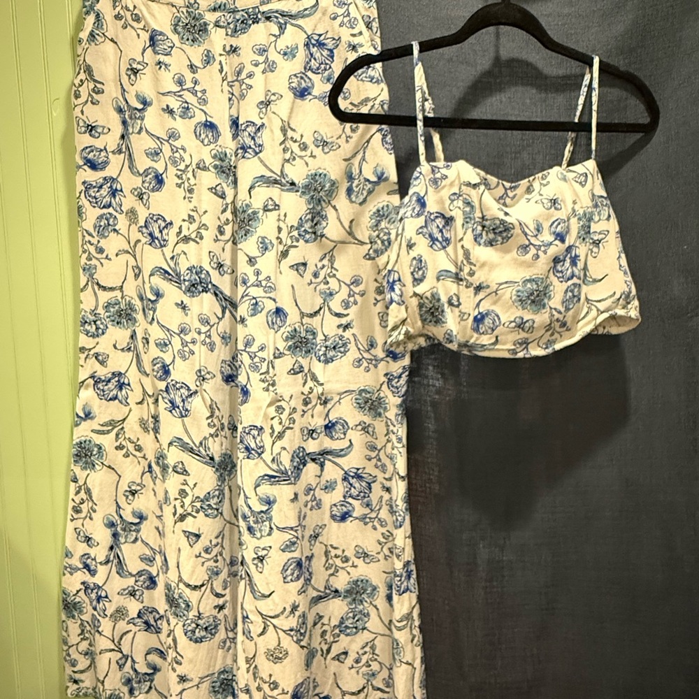 SHEIN Blue Floral Jumpsuit